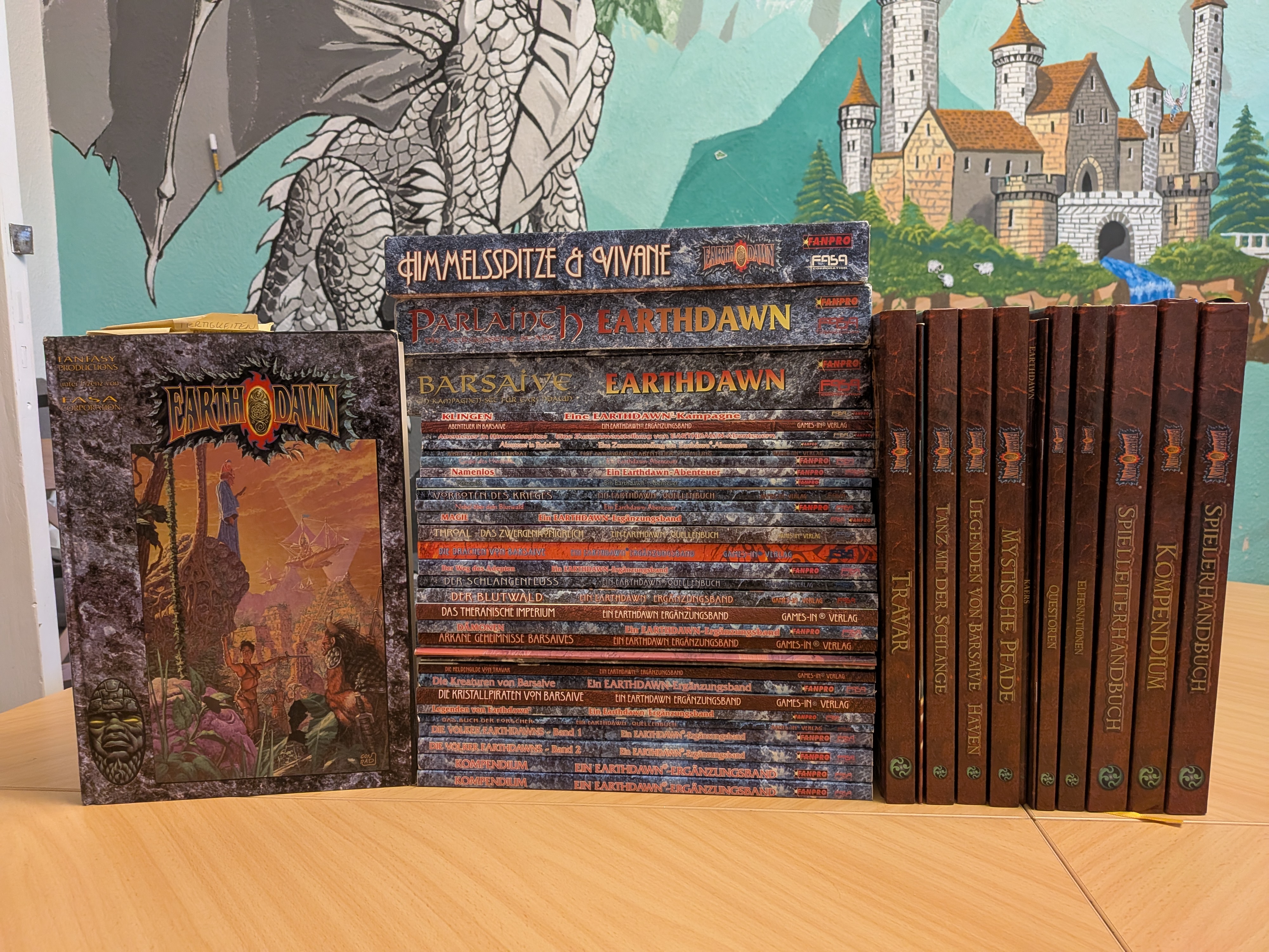 Gesamtübersicht Earthdawn Sammlung